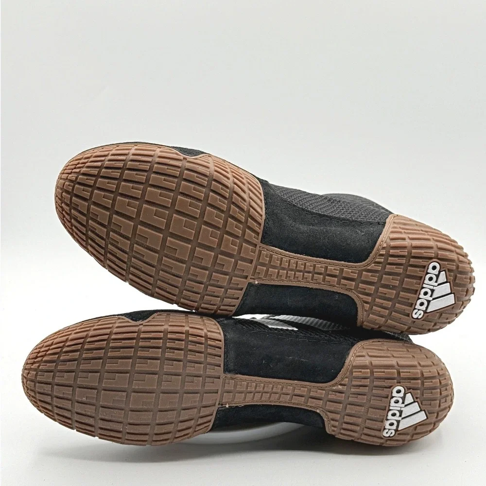 Adidas Tech Fall 2.0 Wrestling Shoes Size‎ 8.5 Mens Black/White/Gum FZ5388, NEW